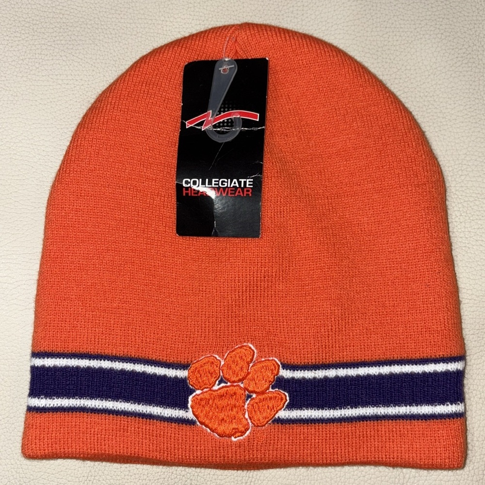 NWT: Clemson beanie/skull cap